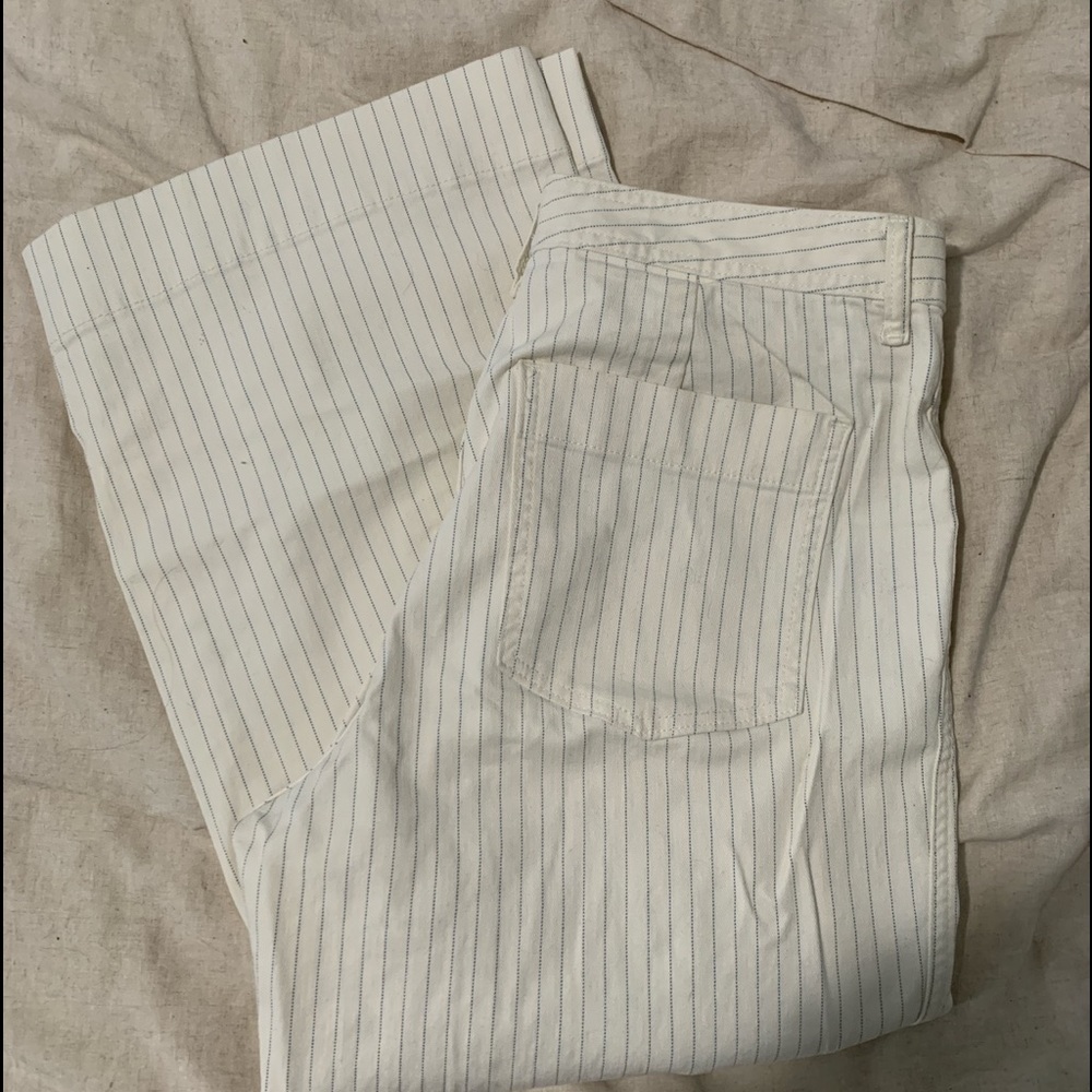 Gap wide leg striped pants